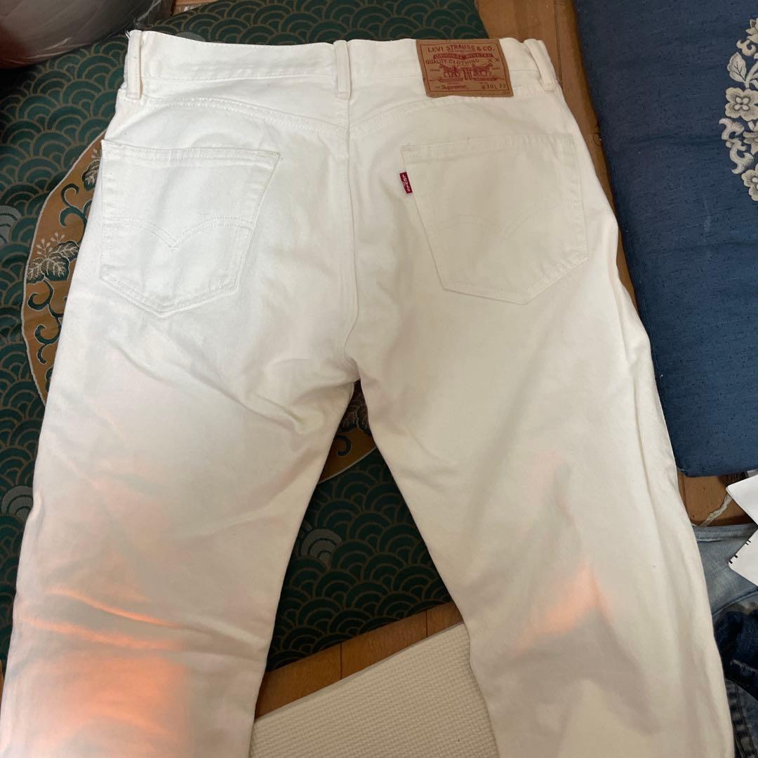 Supreme ホワイト デニムパンツ W30 L32