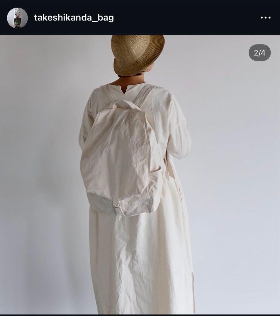 【takeshi kanda】キャンバスリュック/きなり