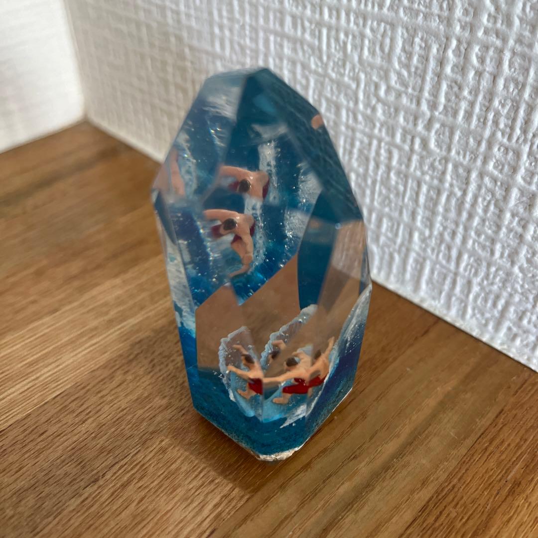 クリスタルキューブ サーフィンオブジェ ハンドメイド