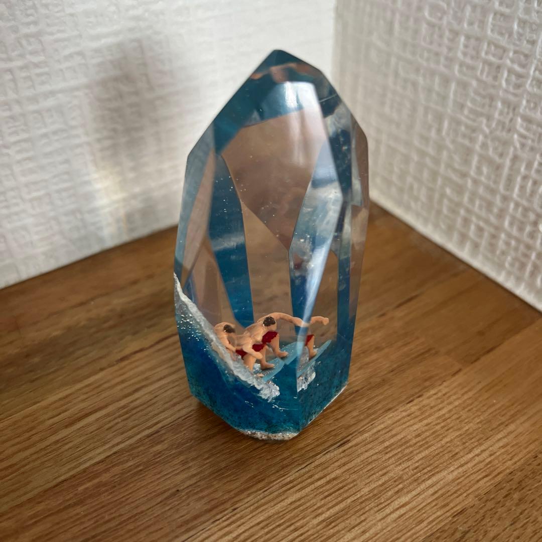 クリスタルキューブ サーフィンオブジェ ハンドメイド
