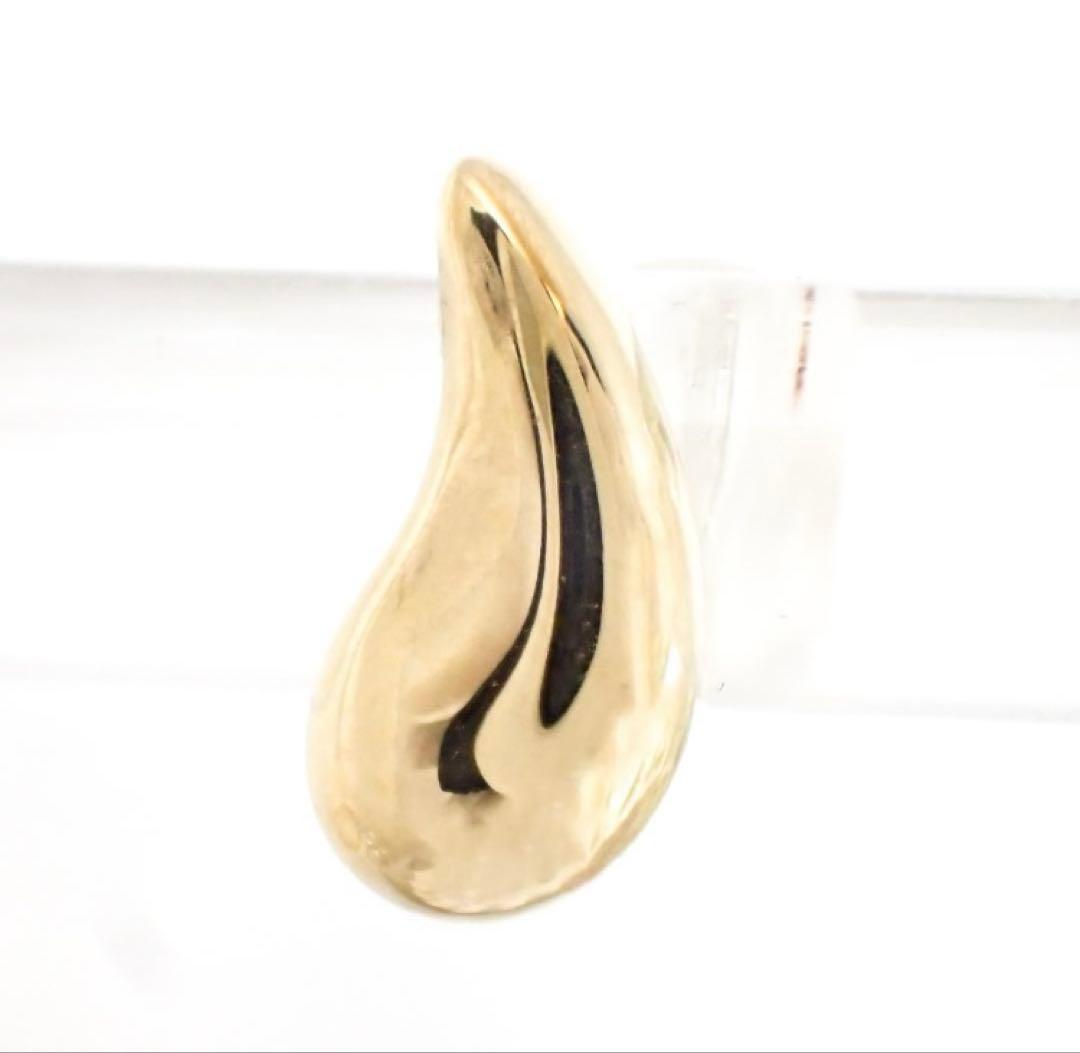 【美品】ティファニー K18YG ティアドロップ ピアス 片方のみ