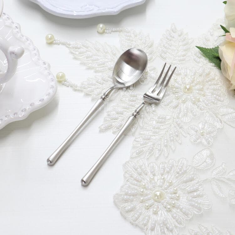 未使用 シルバー カトラリー ディナー & デザート スプーン フォーク ナイフ