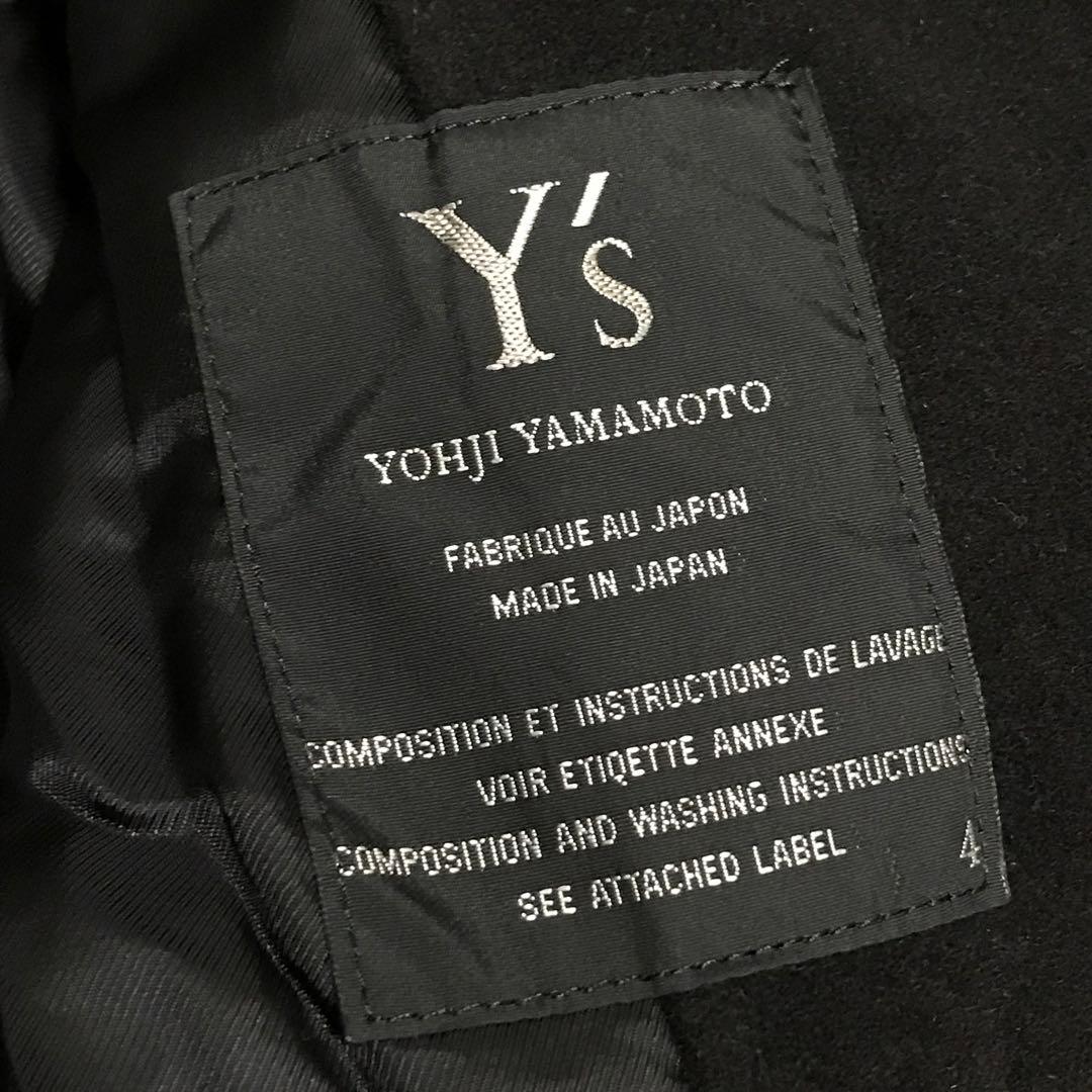 美品　90s y's ワイズ　ビンテージウールダッフルコート　日本製　ブラック