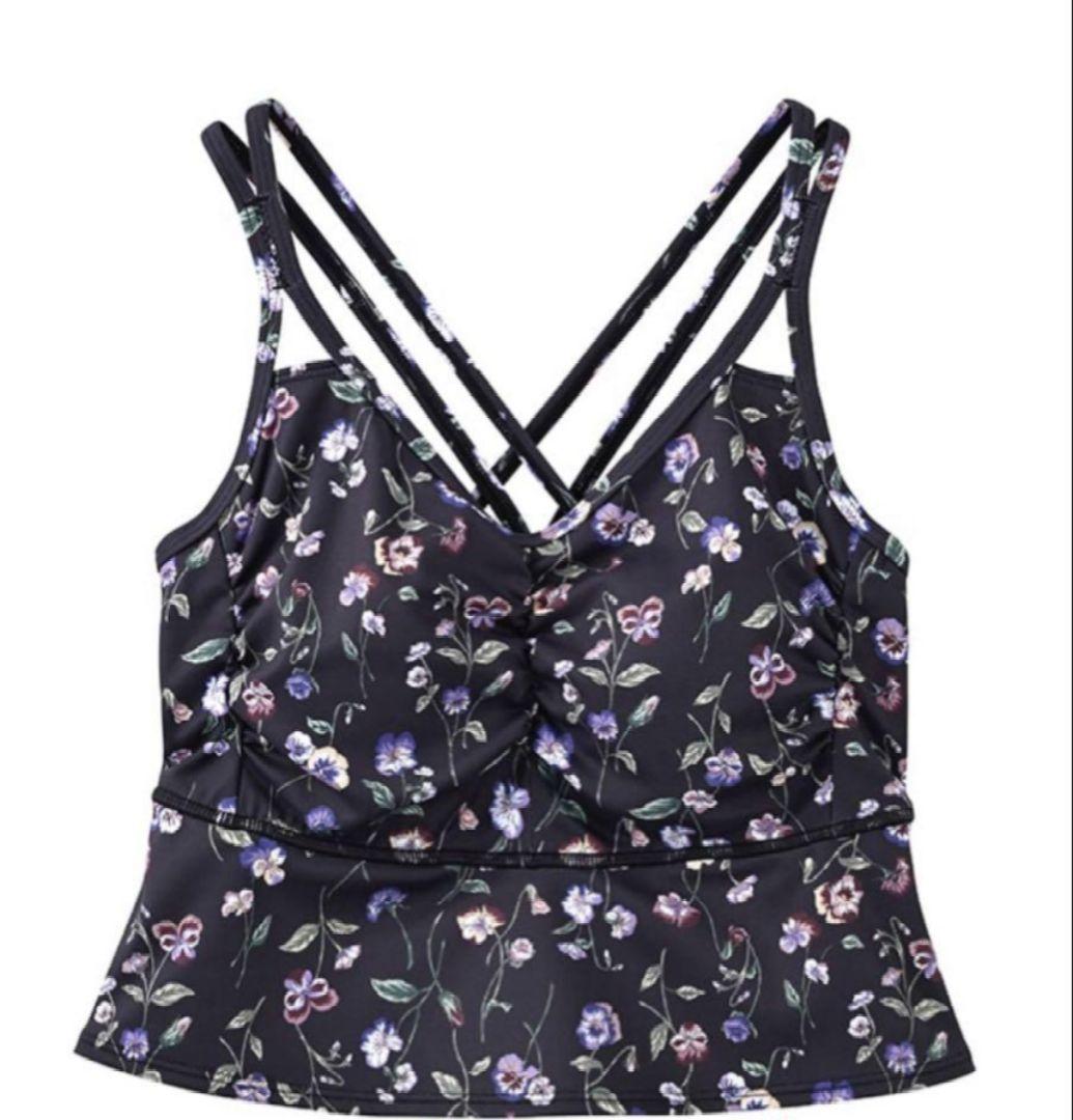 SUKALA 花柄 クロスストラップ ヨガウェア M