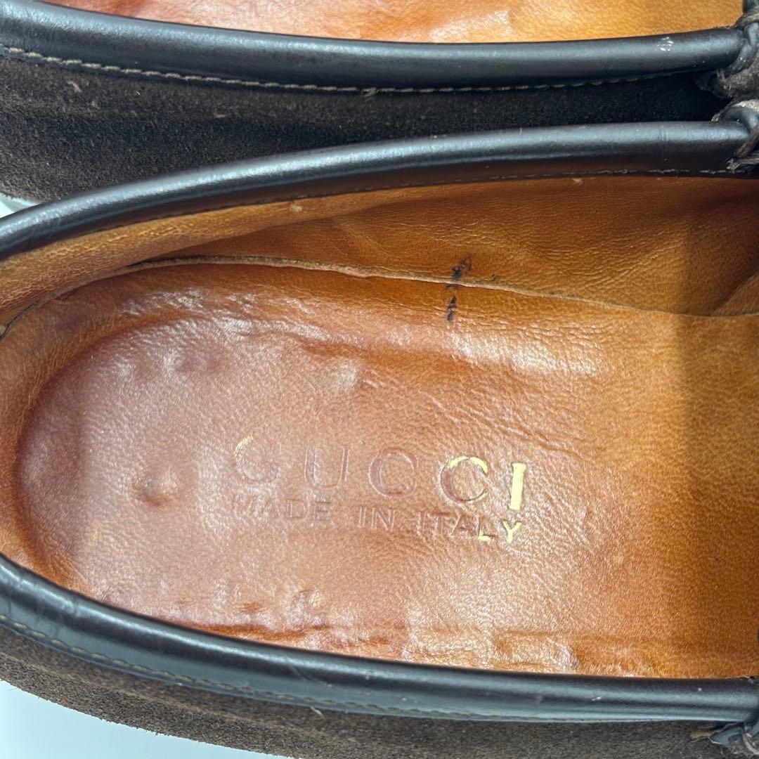 GUCCI グッチ ホースビット スエード ローファー 約23㎝ ブラウン