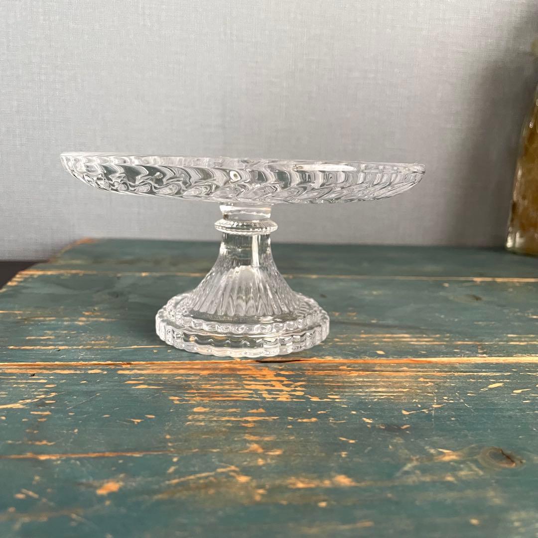 アンティーク/フランス製/ガラス/コンポート