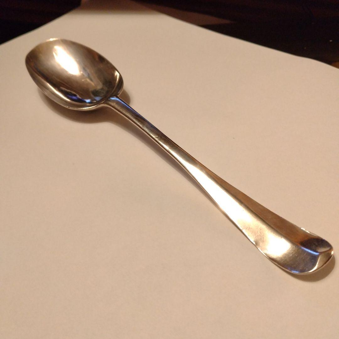 最終値下げ　イギリス　1730年　純銀テーブルスプーン　ハノベリアン