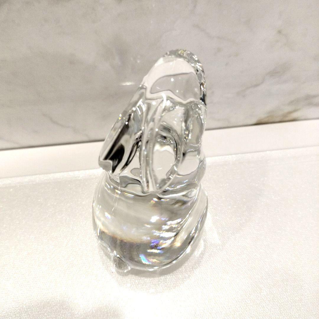 美品　Baccarat　バカラ　クリスタル　うさぎ　動物　フィギュリン　オブジェ
