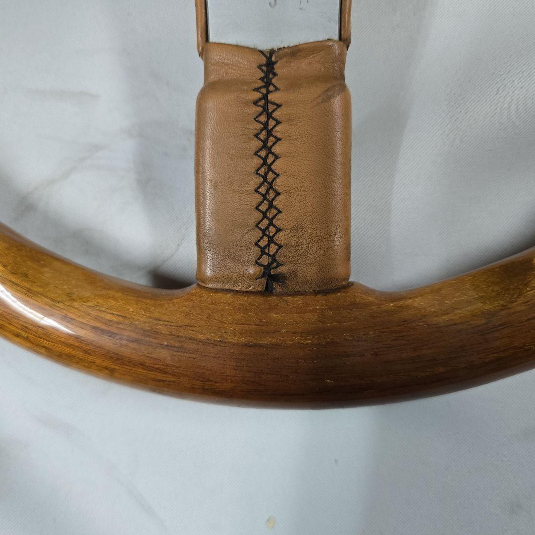 く*れ様 ジャンク！イタルボランテウッド レザー ステアリングホイール 3スポー