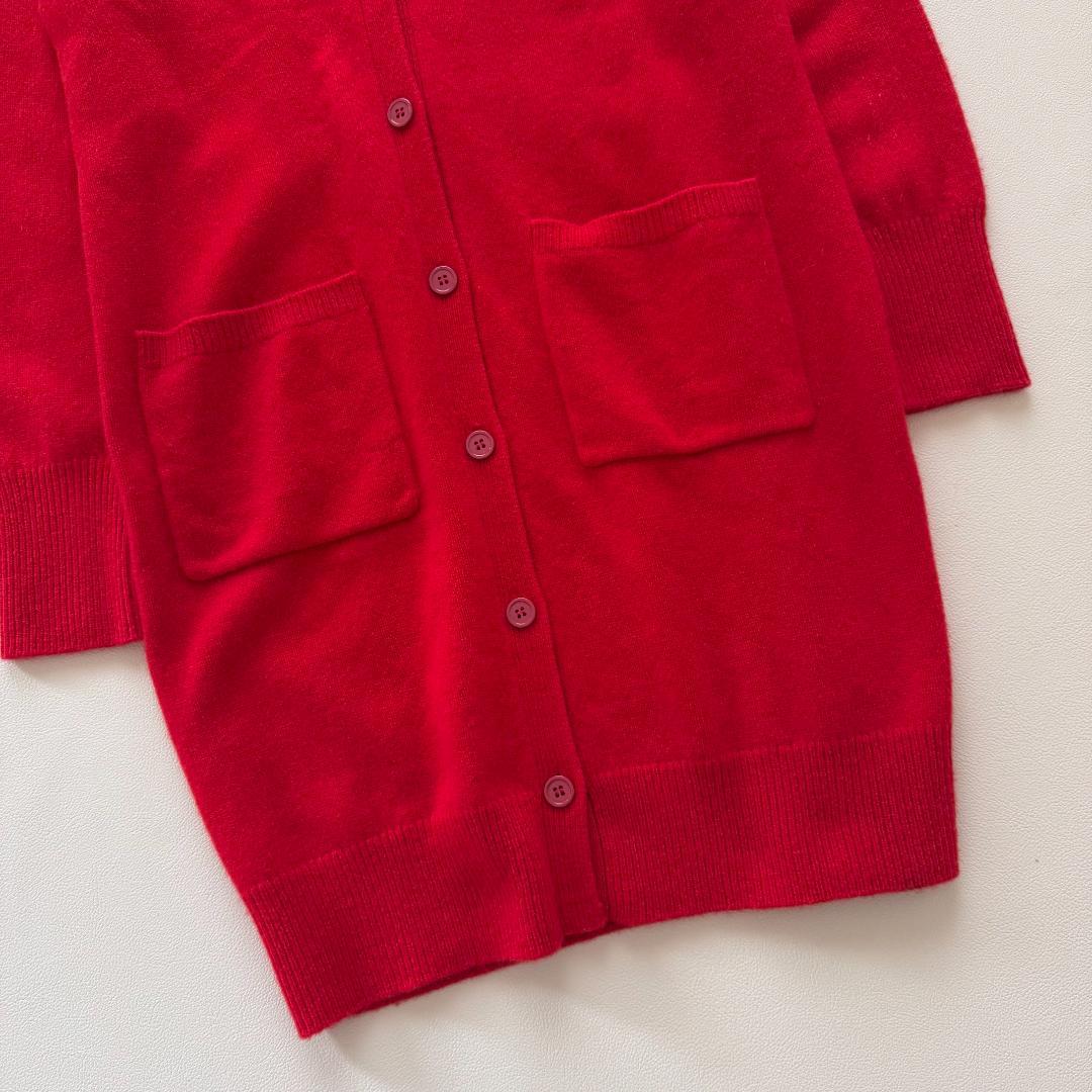 タグ付　ESTNATION ラムウール　ロングカーディガン 美シルエット