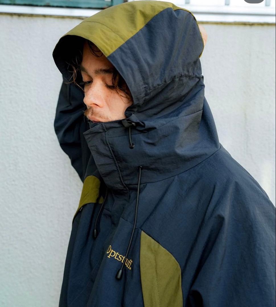 [OPTSTUFF] SHELL PARKA (NAVY×KHAKI) M