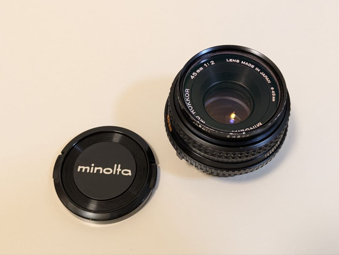 Minolta MD Rokkor 45mm f2 レンズ ミノルタ 箱付き