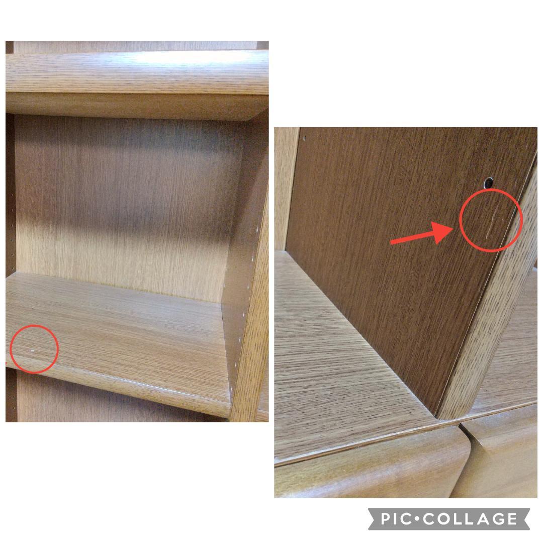 大きい本棚②　木製　ダークブラウン　幅90cm　高224cm　１個　　匿名配送