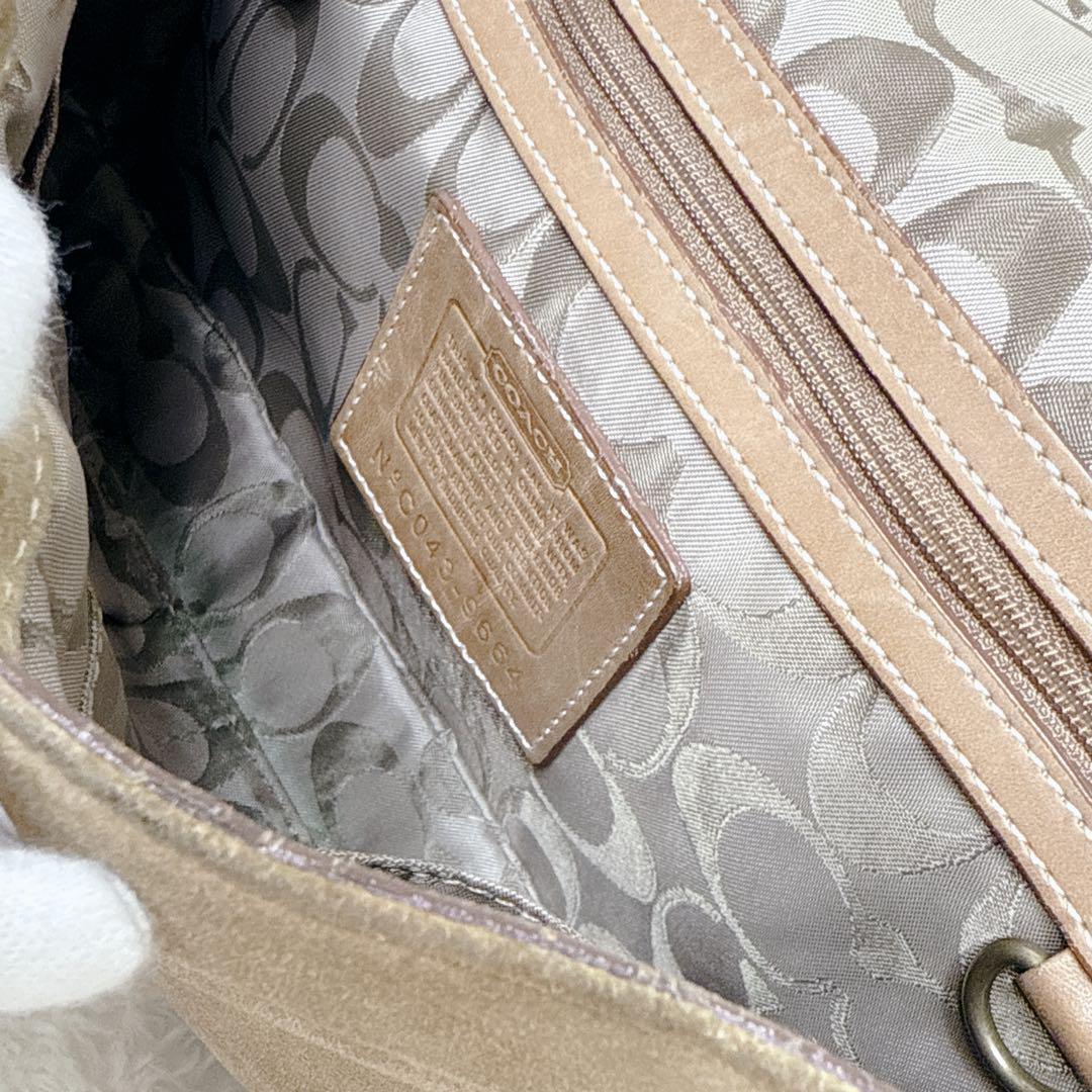 バッグ COACH Soho Suede Shoulder Accessory Bag