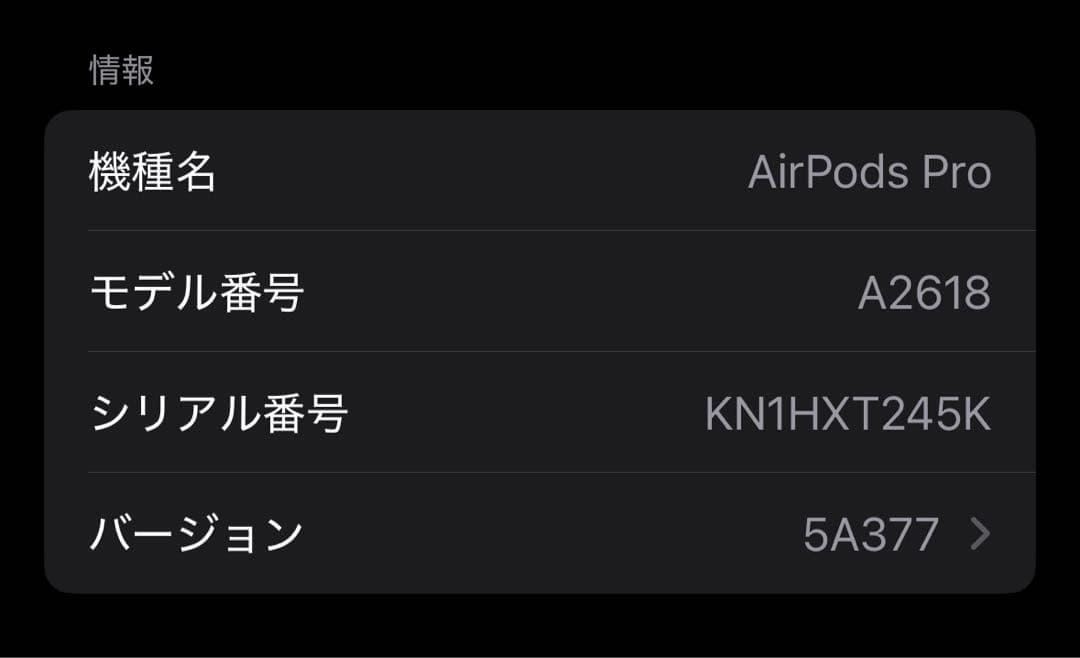 AirPods Pro 第2世代 本体