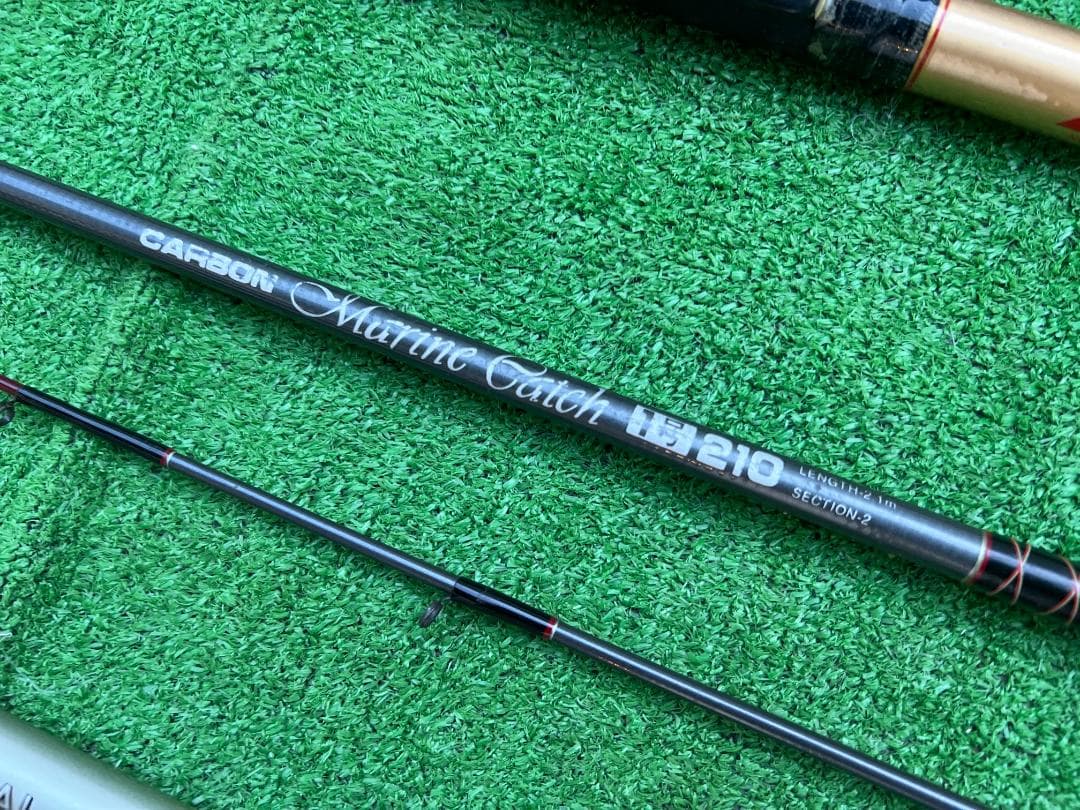 大*り様 磯竿・投げ竿 まとめ / がまかつ がま石 24号・HI-WAVE・サ