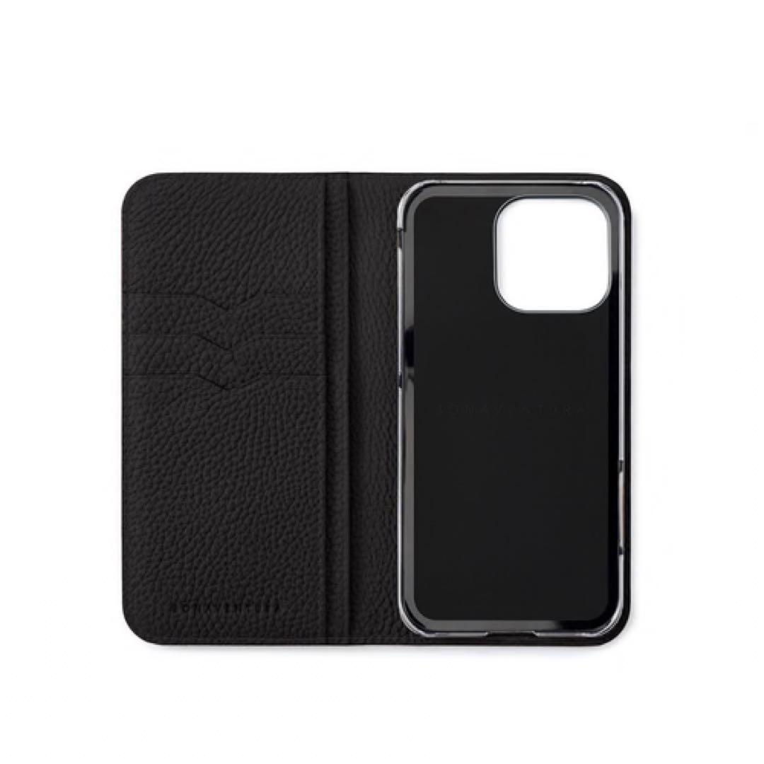 BONAVENTURA ブラックレザー iPhone16Proケース