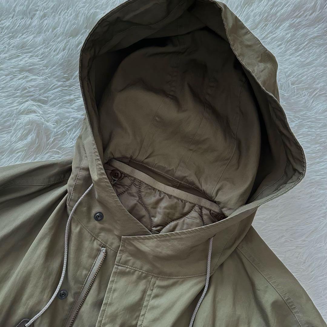 美品【Whim Gazette】ウィム ガゼット　モッズコート　ライナー付カーキ