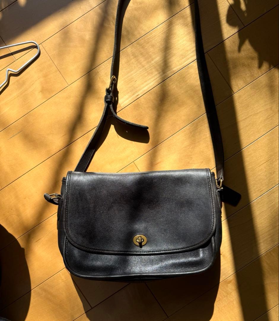 【極美品】オールドコーチ　coach シティバッグ　ショルダーバッグ　黒　USA