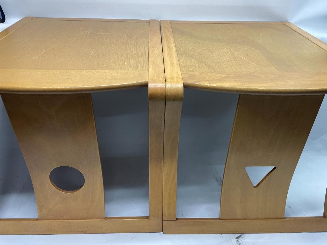 高級座椅子　日本家具　木製　和モダン座椅子 4脚セット 04c24