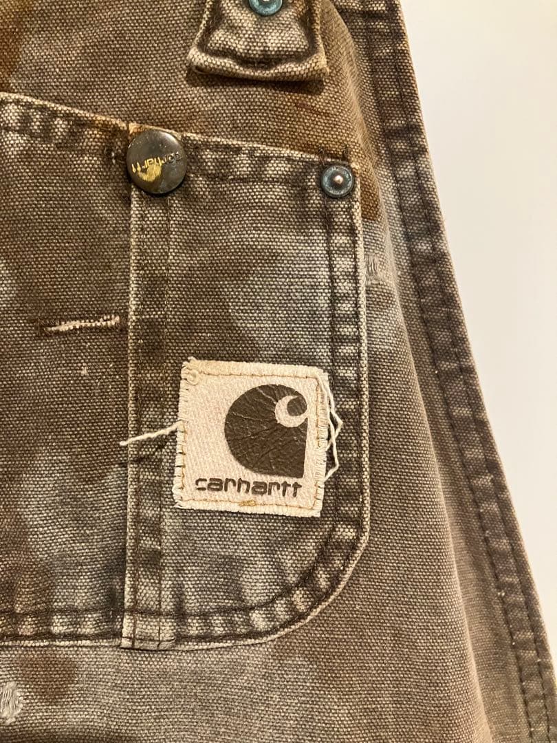 f*i様 激渋　美ボロ　Carhartt ダブルニー　オーバーオール usa製
