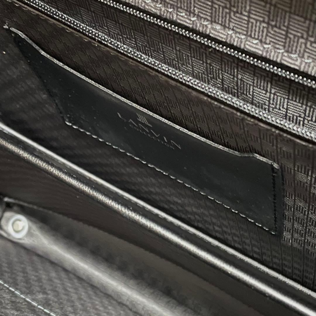 ランバンコレクション ビジネスバッグ 2way ダレスバッグ A4収納 本革 黒