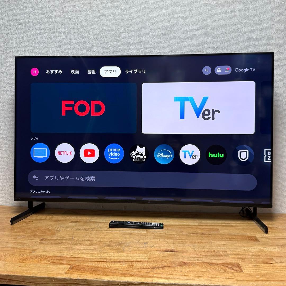 SONY 65V型 4K 液晶テレビ BRAVIA KJ-65X80K アプリ○