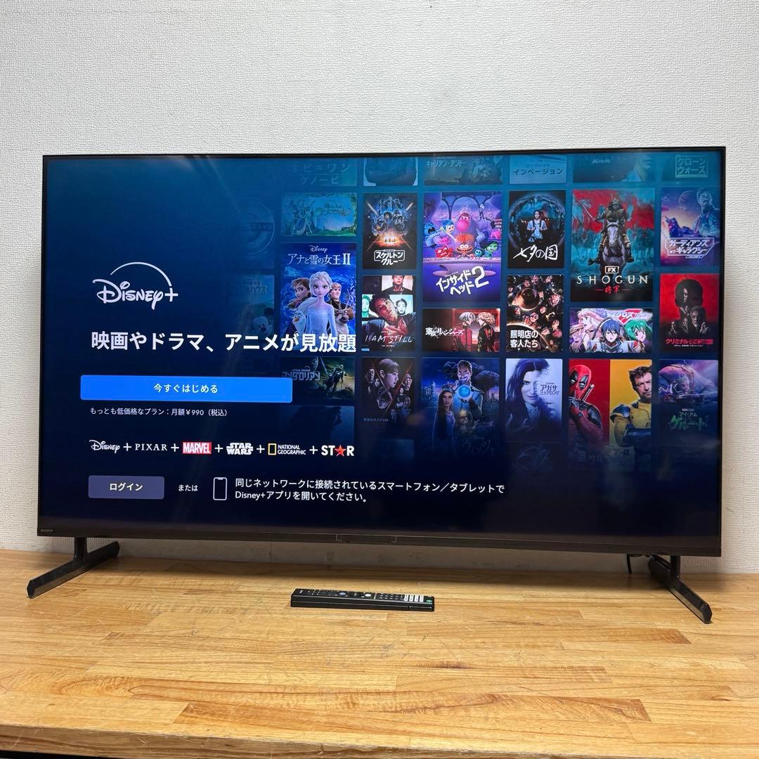 SONY 65V型 4K 液晶テレビ BRAVIA KJ-65X80K アプリ○