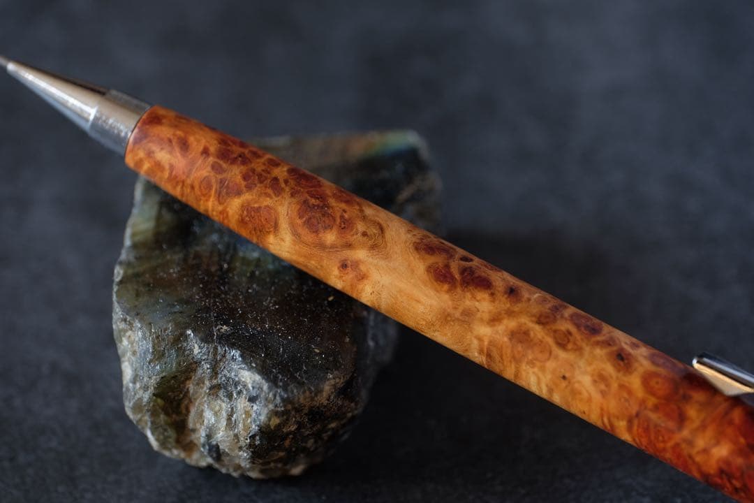 PG5木軸カスタム0229　高村杢工房 製図用シャープペンシル　花梨瘤