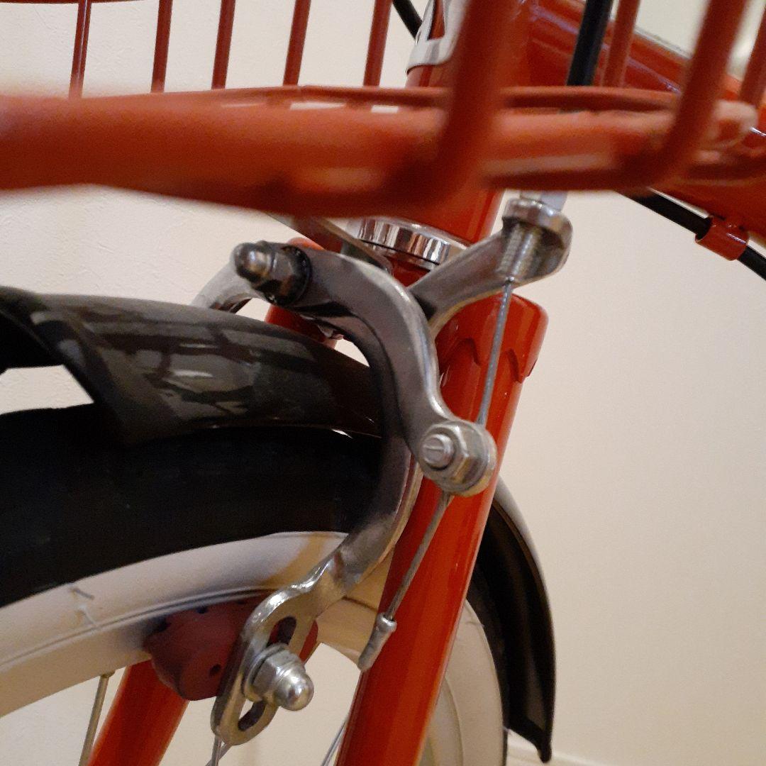 アサヒ子供用自転車 　赤　補助輪.補助バー.バスケット付き　18インチ