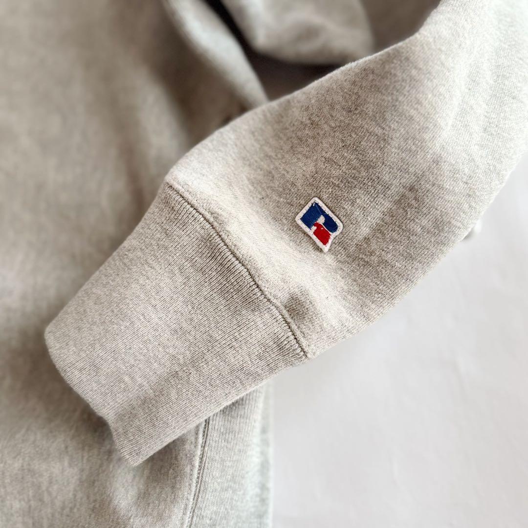 heart ラッセル RUSSELL ハイネック スウェット 無地グレー