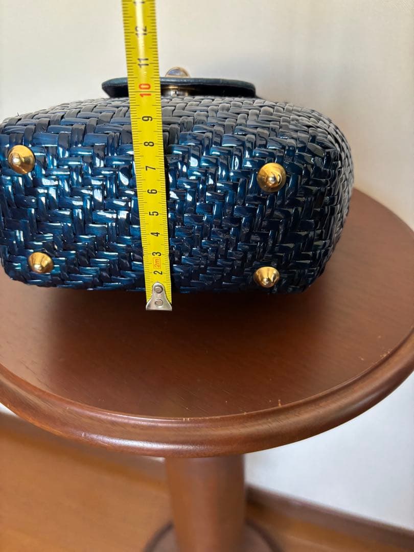 ☆capafカゴバック handmade in ITALY ネイビー