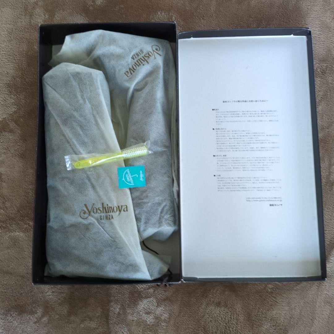 【未使用品】❳銀座YOSHINOYAダークブラウン スエード ロングブーツ