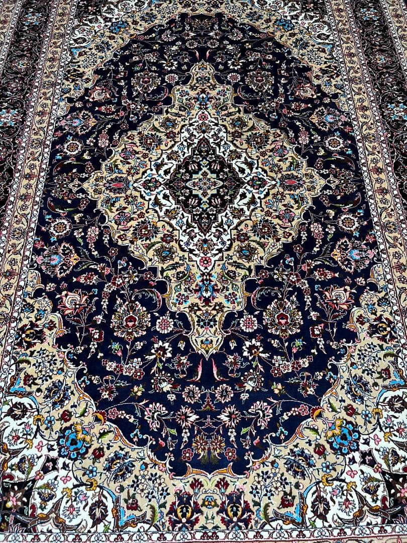 最高級 ペルシャ絨毯シルク イラン クム産 101×152cm 約225万ノット