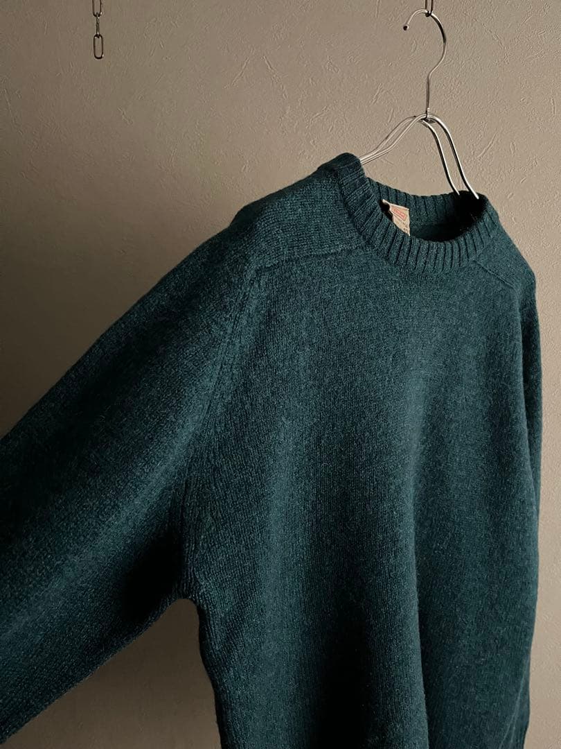 70s St Michael シェットランドウール ニット エメラルドグリーン