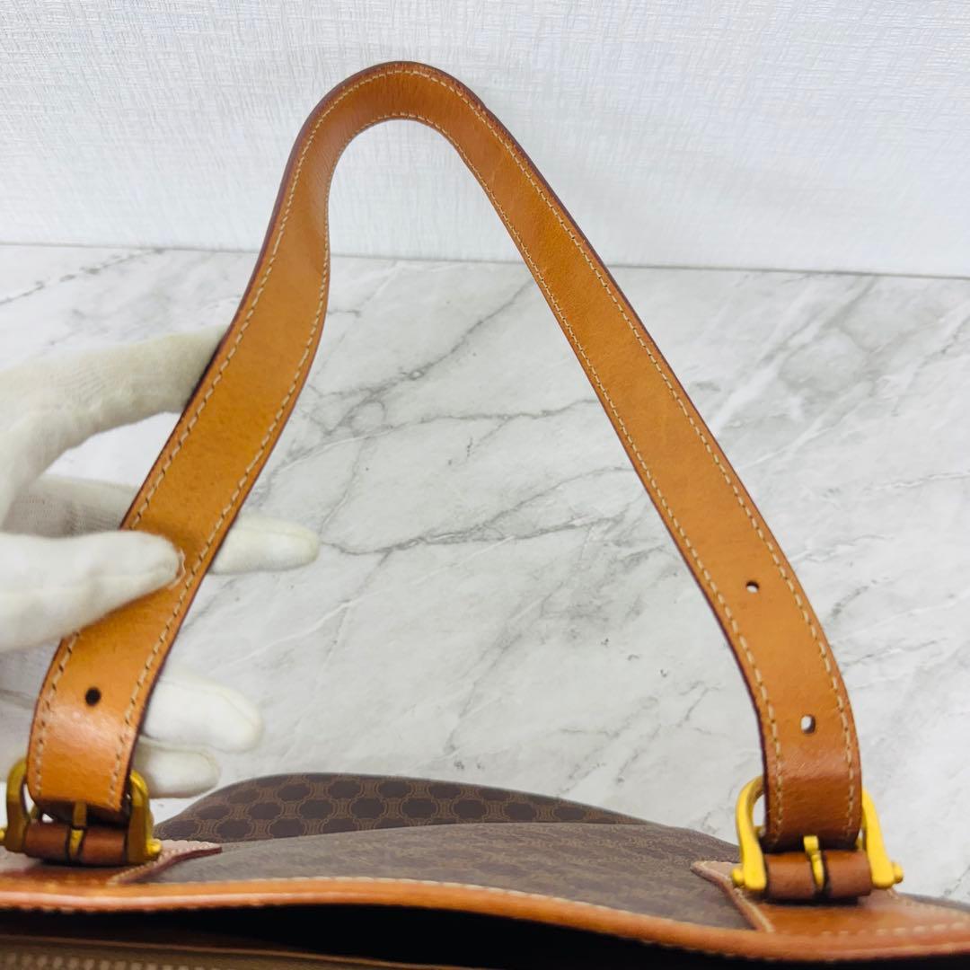 ✨CELINE✨セリーヌ✨マカダム柄✨レザー✨ブラウン✨トートバッグ✨