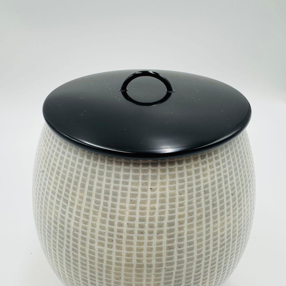 【膳所焼　陽炎園　三島写　芋頭水指　共箱　茶道具】骨董　アンティーク