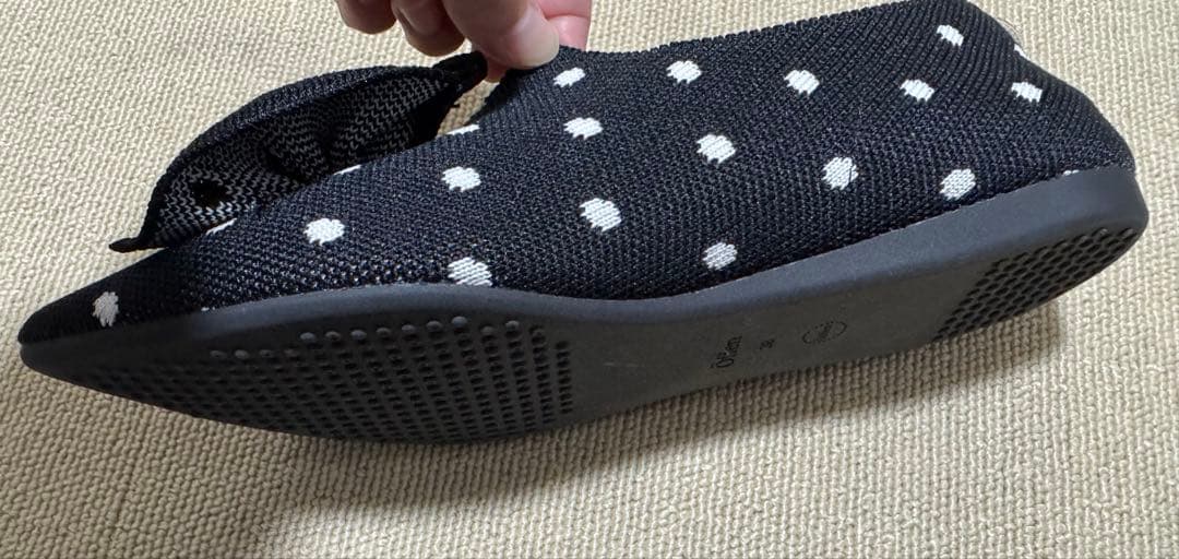 靴 Offen pointed-BUTTFEE Black & Ivory