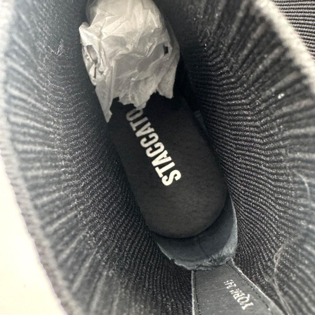 ⭐未使用⭐スタッカート　リード　ニット　コンビ　レースアップ　ブーツ　24.5