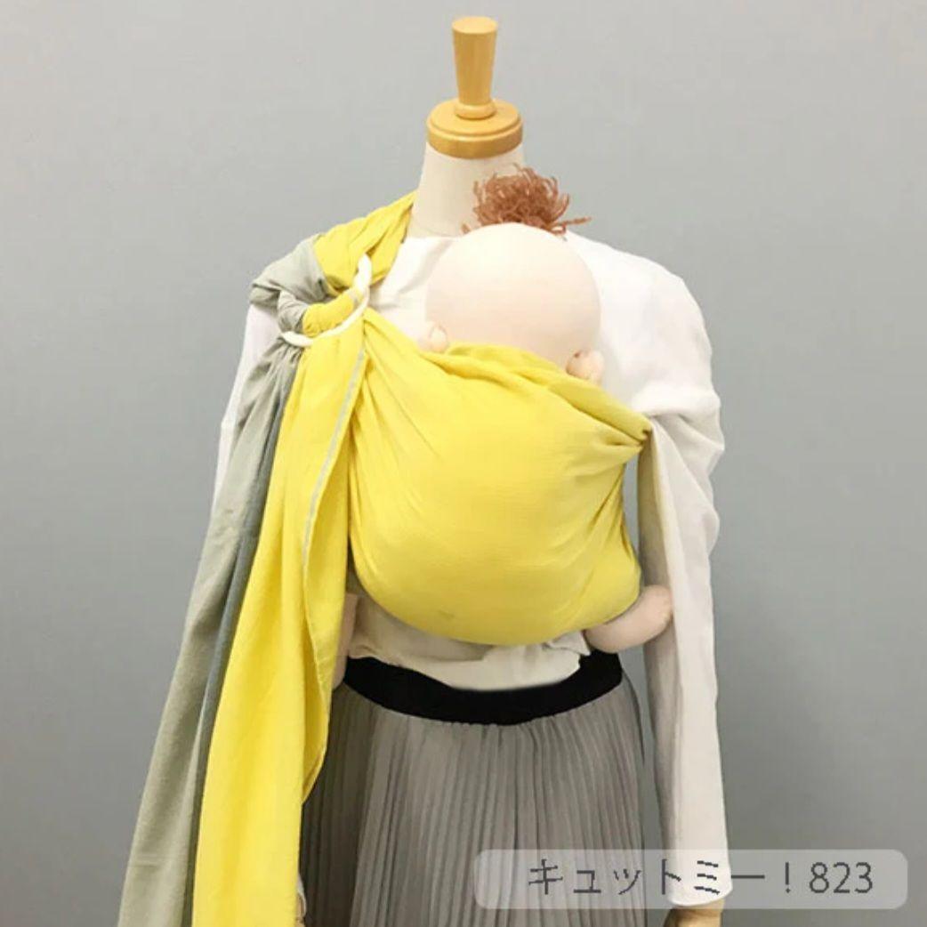 キュット ミー！823 しじら織 オリンピアード／サンド（薄手）抱っこ紐