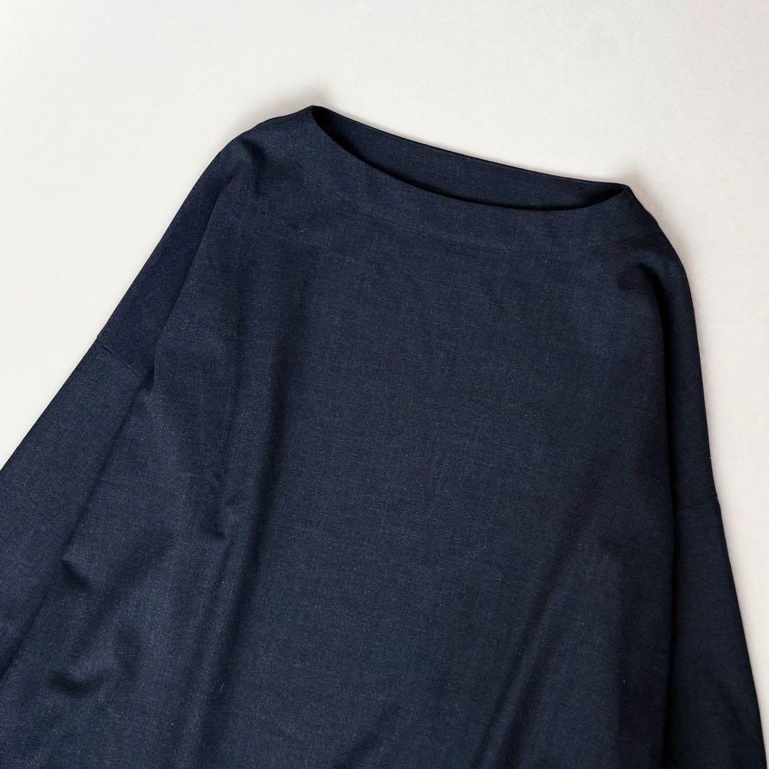 美品　ジャーナルスタンダードラックス　ミドルツイルボートネックブラウス　グレー