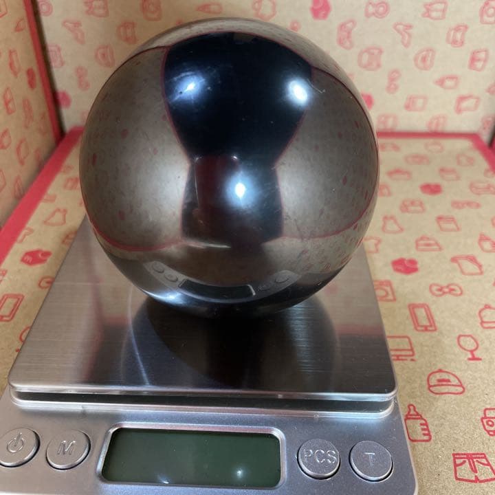 シュンガイト球体 7cm 漆黒　光沢あり 電磁波対策