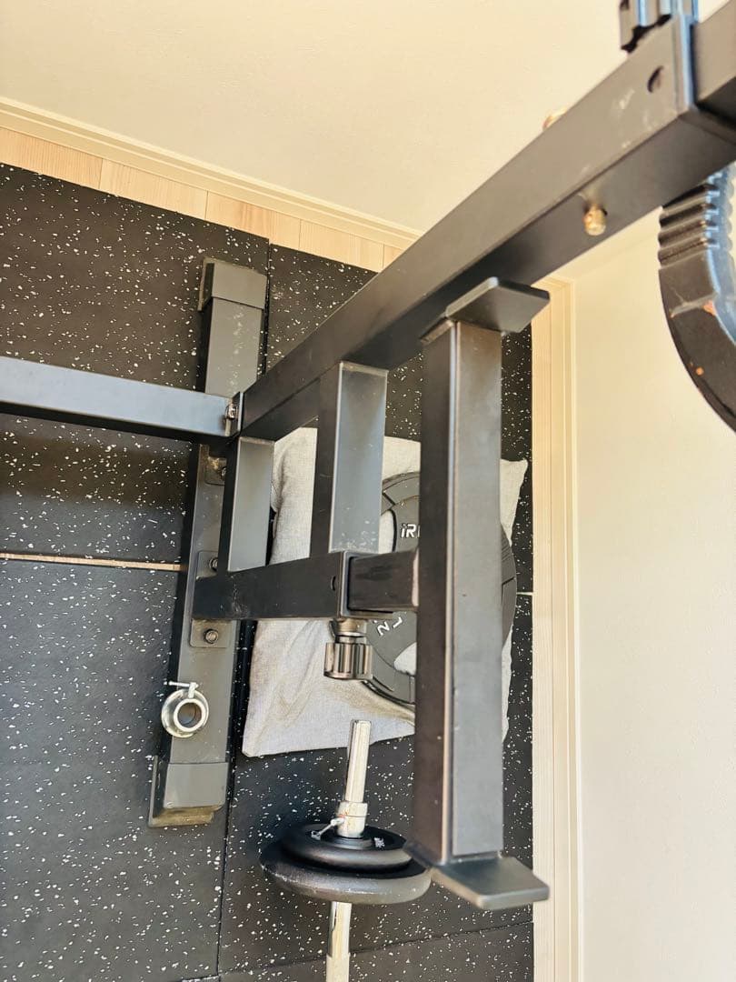 あさん　専用　　バーベルラック 350KG耐荷重 幅・高さ調整可能