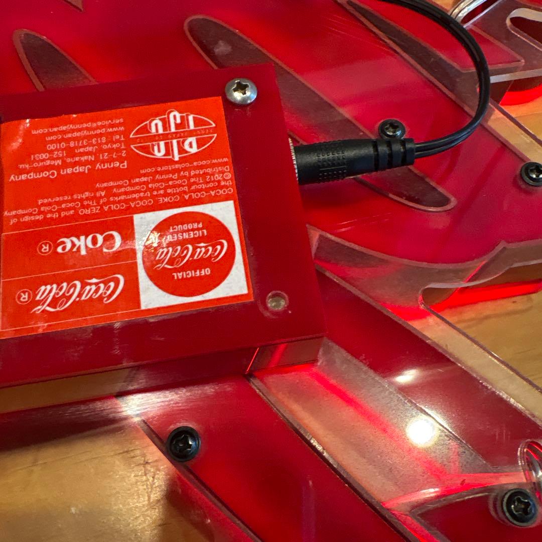 Coca-Cola ネオン看板 赤