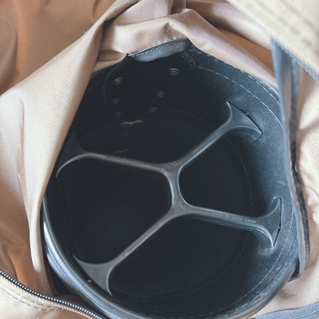 K360 PING シンプル キャディバック キャメル色