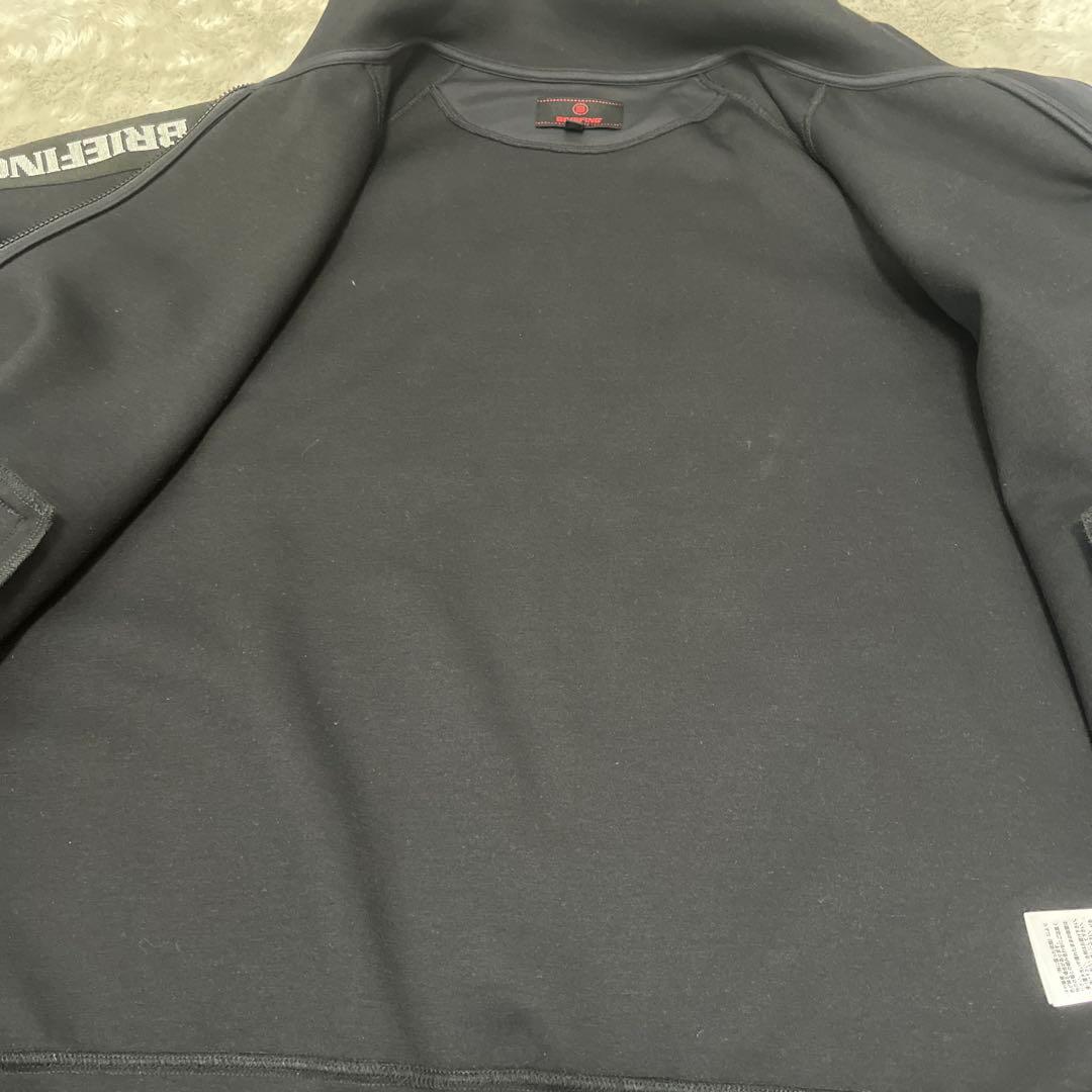 【美品】ブリーフィング ラインブルゾン メンズ　ブラック　L
