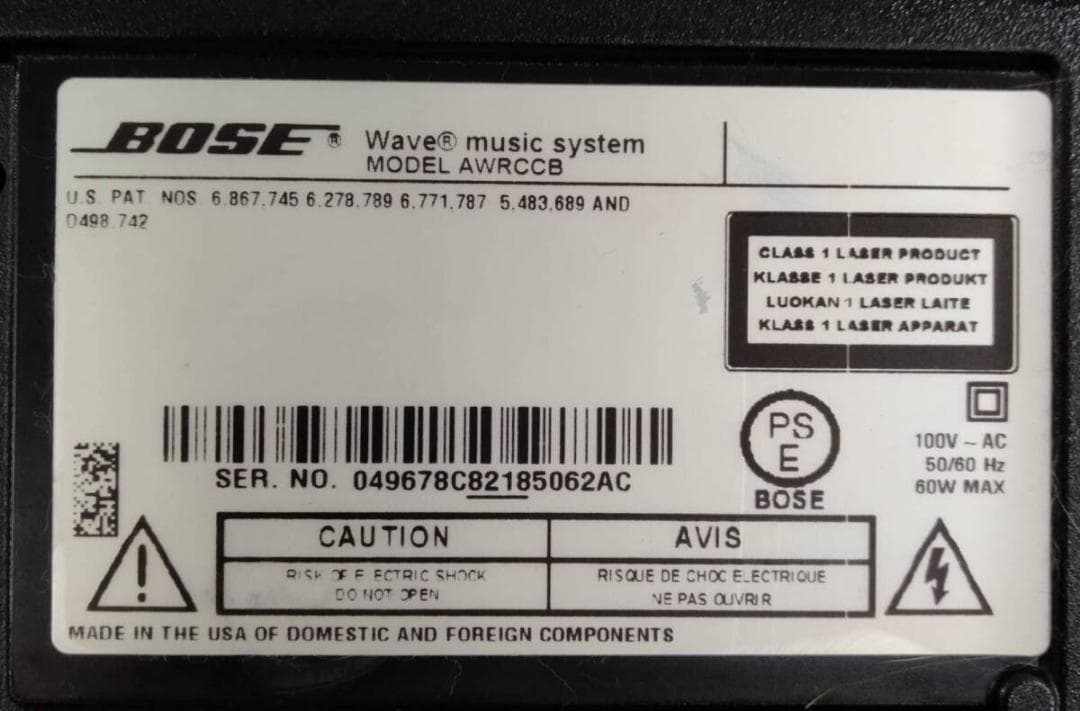 ジャンク BOSE CDデッキ Wavemusicsystem 1 AWRCCB