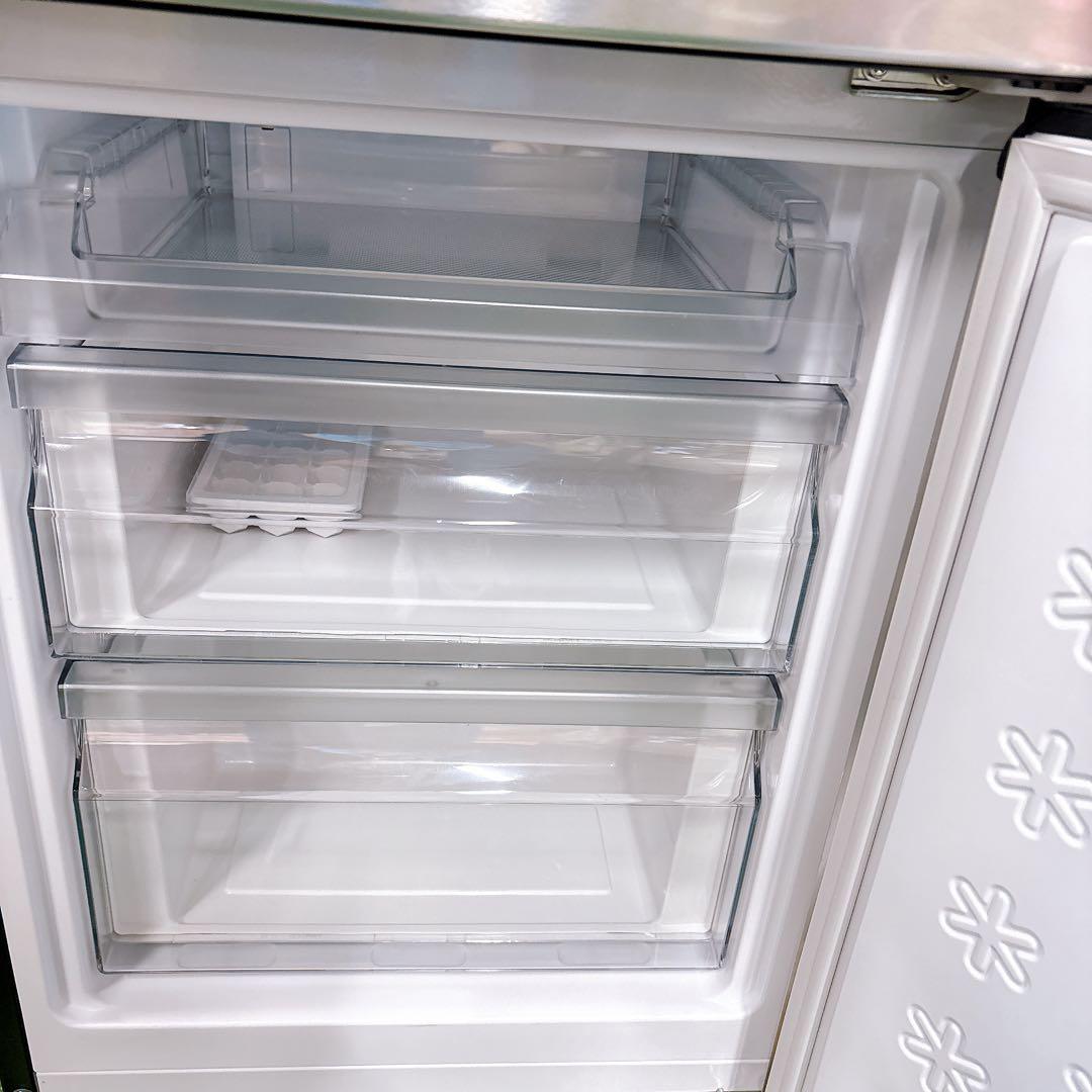 ★送料設置費込み★2024年製ハイアール148L ２ドア冷蔵庫ステンレスブラック