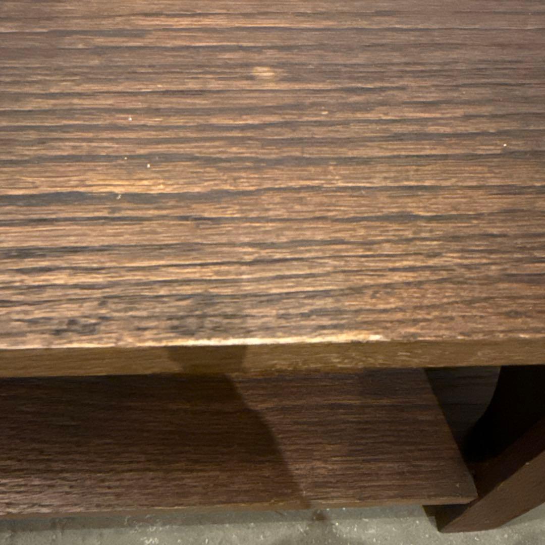 ヴィンテージ　木製ウォールシェルフ　2段シェルフ