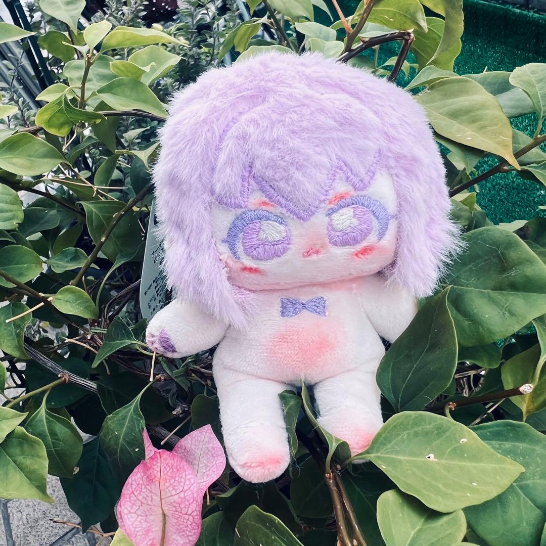 H*o様 自作ぬい 紫ぽわうさちゃん 無属性ぬいぐるみ